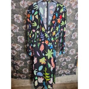 Anthropologie NWT Bl^nk Colario Wrap Dress